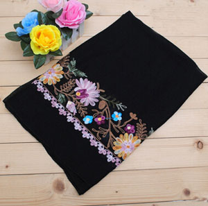 Pure color national wind restoring ancient ways  long scarf wholesale