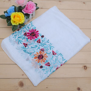 Female cotton and linen fabric long  scarf wholesale