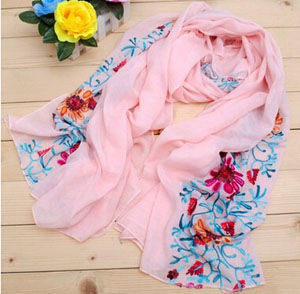 Female cotton and linen fabric long  scarf wholesale