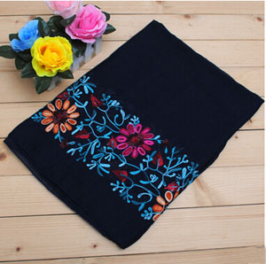 Female cotton and linen fabric long  scarf wholesale
