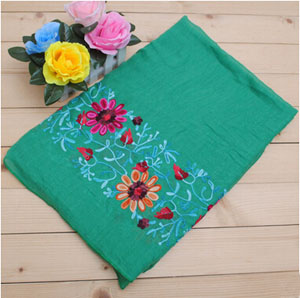 Female cotton and linen fabric long  scarf wholesale