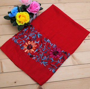Female cotton and linen fabric long  scarf wholesale
