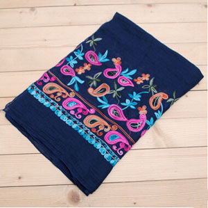 Female small cashew national wind cotton yarn scarf wholesale
