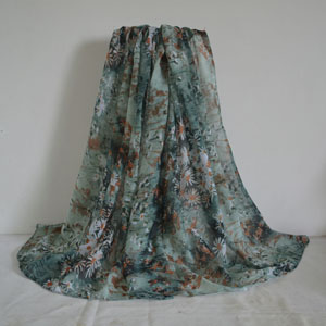 Female flower pattern viscose scarf wholesale