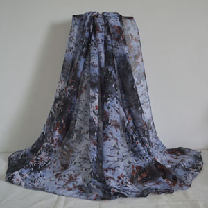 Female flower pattern viscose scarf wholesale
