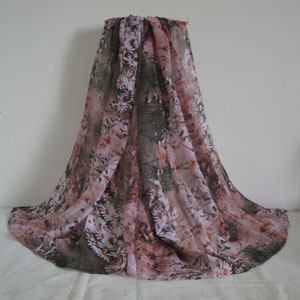 Female flower pattern viscose scarf wholesale