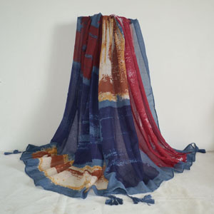 Female graffiti cotton scarf wholesale