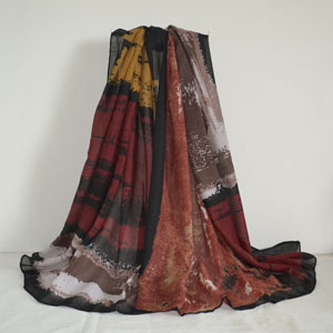 Female graffiti cotton scarf wholesale