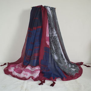 Female graffiti cotton scarf wholesale