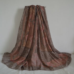 Female cross package design wool scarf wholesale