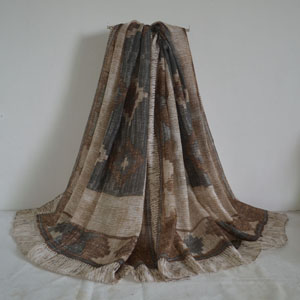 Female cross package design wool scarf wholesale