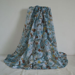 Female geometric square color matching scarf wholesale