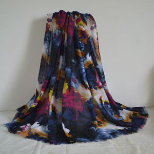 Female graffiti color matching scarf wholesale