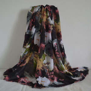 Female graffiti color matching scarf wholesale