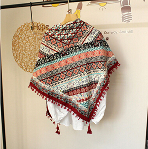 Bohemia national wind female printing cotton scarves shawls wholesale