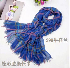 British style plaid cotton linen amphibious scarf silk scarves wholesale