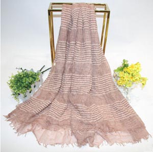 Blended slub cotton monochromatic tassel scarf shawl wholesale