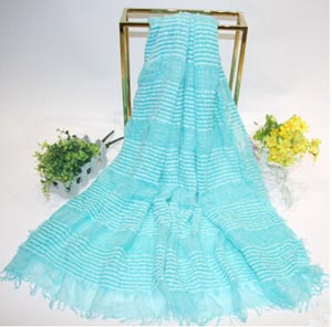 Blended slub cotton monochromatic tassel scarf shawl wholesale