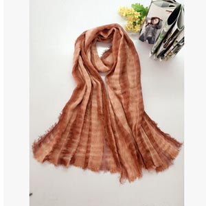 Literary pure fresh tie-dyed striped cotton female long shawl wholesale