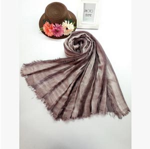 Literary pure fresh tie-dyed striped cotton female long shawl wholesale