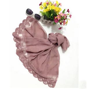 Lace cycling prevented bask cotton linen scarf women scarves wholesale