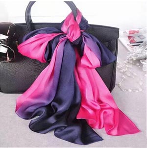 Gradient prevented bask in pallium silk scarf wholesale