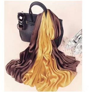 Gradient prevented bask in pallium silk scarf wholesale