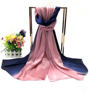 Gradient prevented bask in pallium silk scarf wholesale
