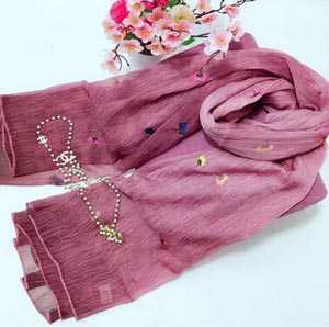 Large national silk female embroidered scarf wholesale