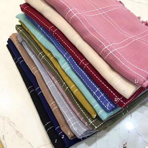Prevented bask female joker cotton linen scarf