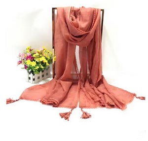 Female cotton manual lace changed scarf wholesale