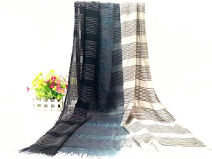 Double color female stitching cotton scarf wholesale