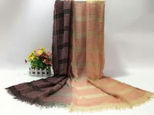 Double color female stitching cotton scarf wholesale