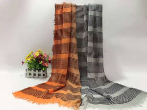 Double color female stitching cotton scarf wholesale