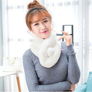 Imitation rabbit fur scarf plush ballwarm collar scarf wholesale