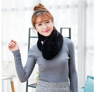 Imitation rabbit fur scarf plush ballwarm collar scarf wholesale