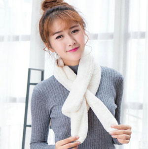 Small warm scarf female lamb imitation rabbit fur scarf wholesale