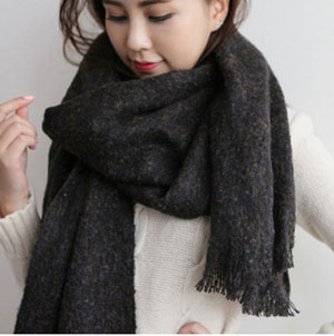 Female warm pure color imitation cashmere scarf wholesale
