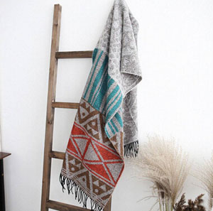 Circle yarn geometric figure scarf female tassel long cashmere shawl wholesale