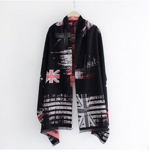 M design flag female thick winter cashmere shawl scarf wholesale