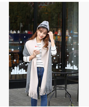 Imitation cashmere yarn splicing scarf wholesale