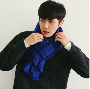 Man plaid long warm scarves shawls wholesale