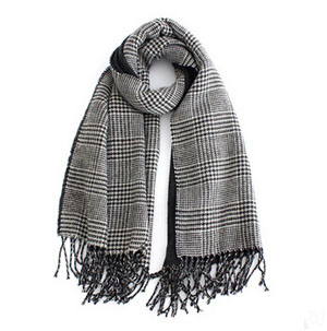 Double grid imitation cashmere female joker scarf wholesale