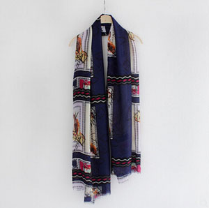 Hand-painted impression bird female scarf wholesale