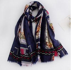 Hand-painted impression bird female scarf wholesale
