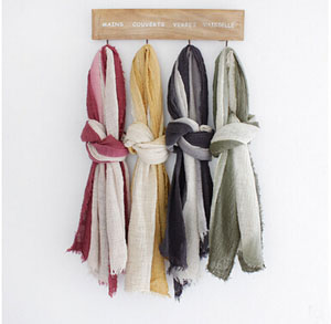 Cotton linen female fold multi-function long scarf