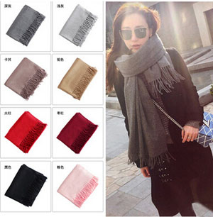 Pure color female imitation cashmere scarf wholesale