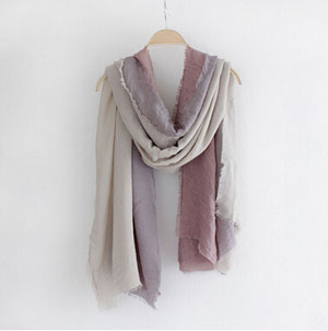 Layer splicing cotton literary scarf female shawl wholesale