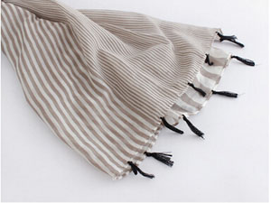 Color matching striped female long scarf wholesale