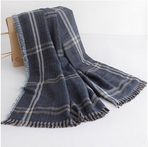 Female double lattice scarf wholesale